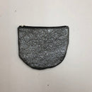 Luna Zippered Pouch - metallic leather